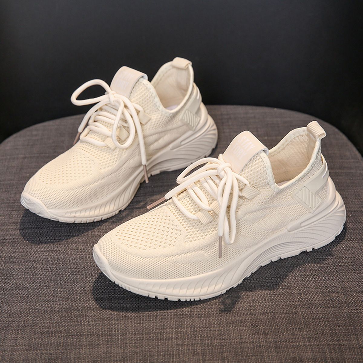 SHANDIAN - Running Mujer Zapatillas Deportivos Plataforma