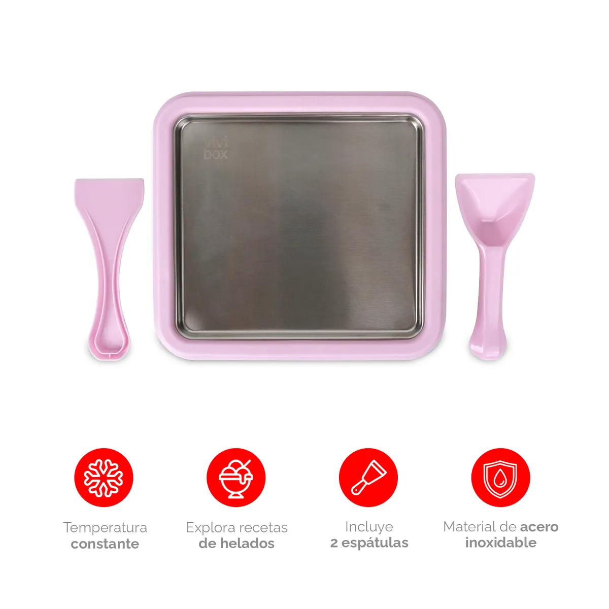 VIVIBOX - Plancha fría para helados