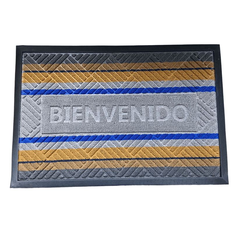 GENERICO - Tapete Rectangular Bienvenido para hogar limpiapies