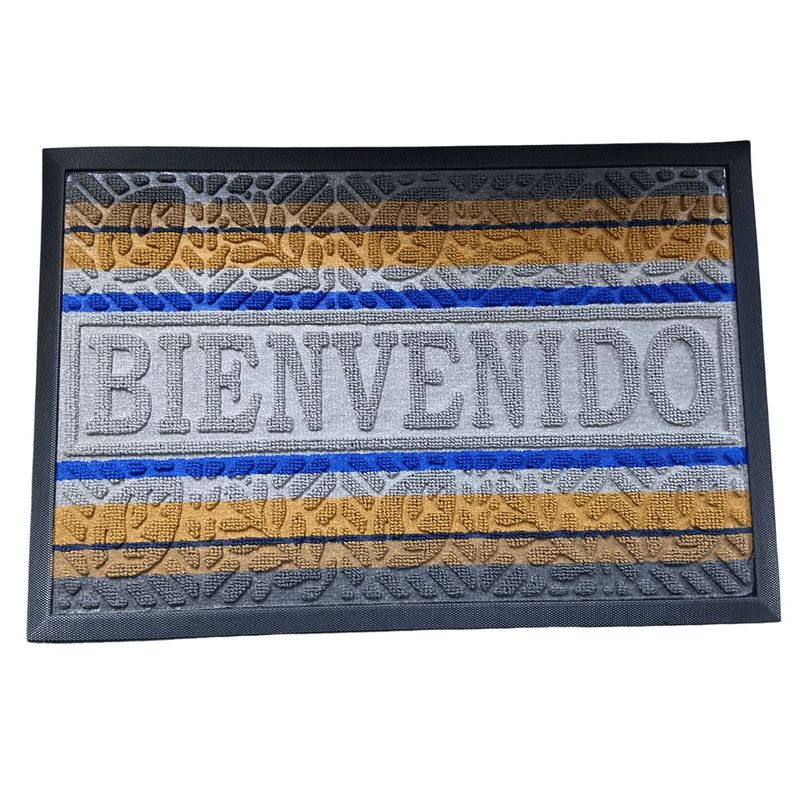 GENERICO - Tapete Rectangular Bienvenido para hogar limpiapies