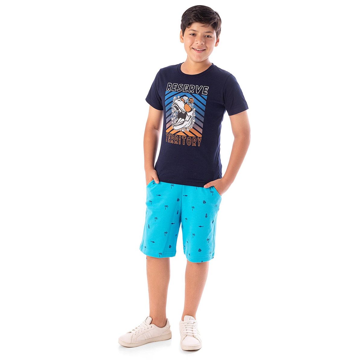 PIONIER - Short French Terry Niño Palmers