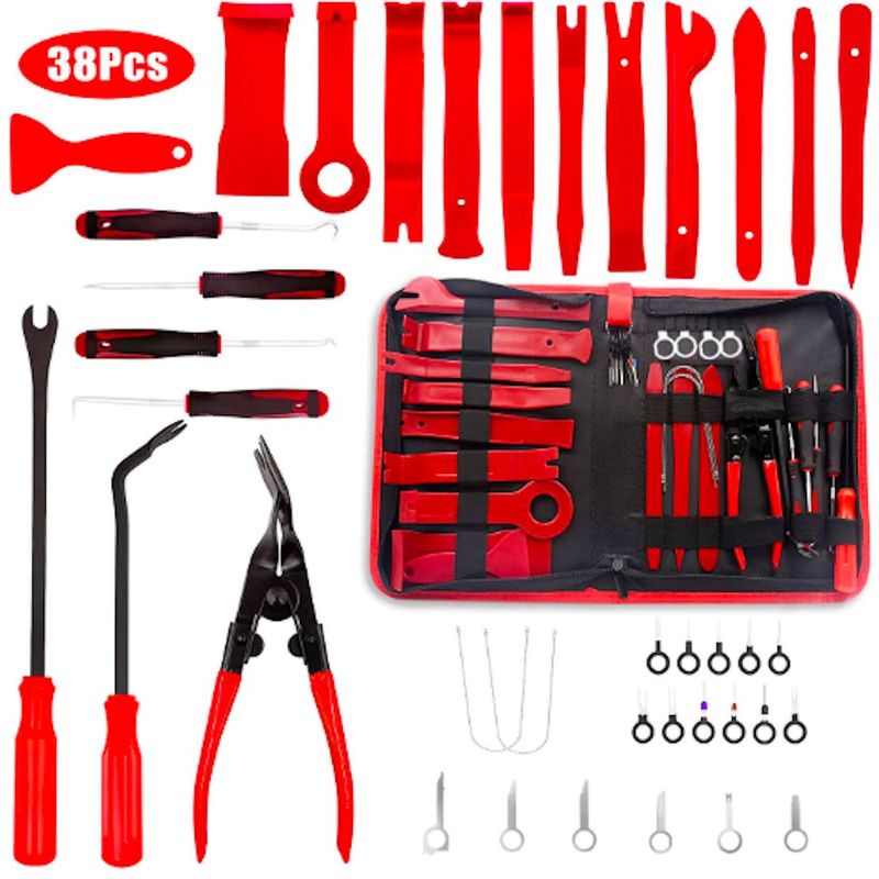 GENERICO - ESTUCHE DE HERRAMIENTAS DE DESMONTAJE PANEL VEHICULAR 38PCS