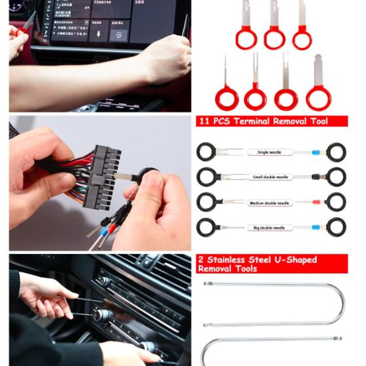 GENERICO - ESTUCHE DE HERRAMIENTAS DE DESMONTAJE PANEL VEHICULAR 38PCS