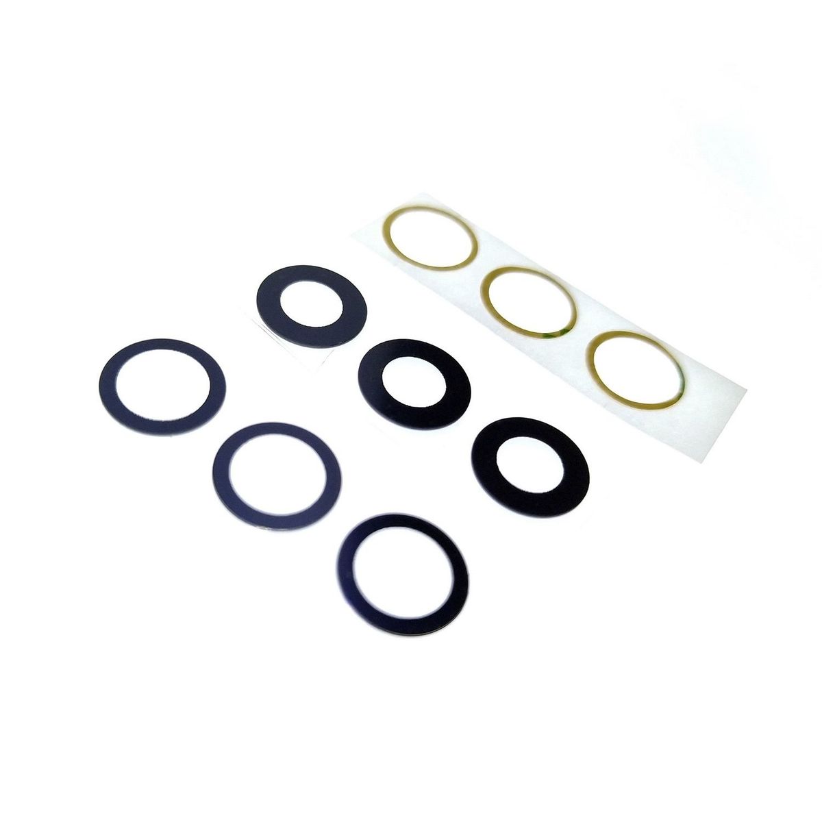 GENERICO - Repuesto Vidrio Camara Trasera IPHONE 12 - Negro.