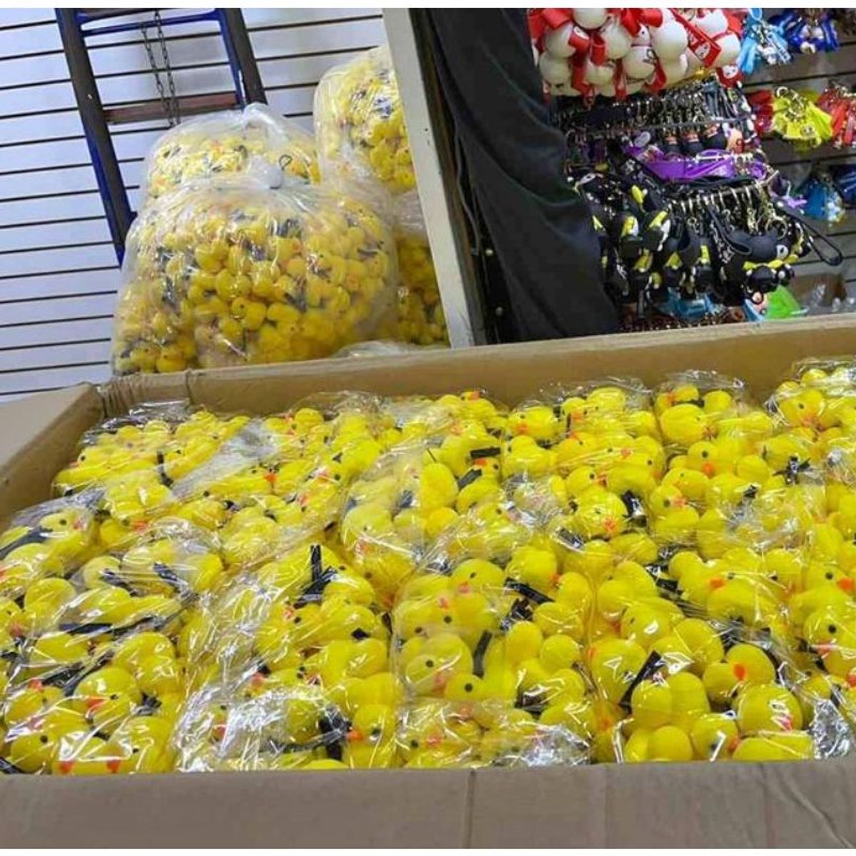 GENERICO - Patito amarillo en cabeza tiktok kawaii gancho Pack 4 und