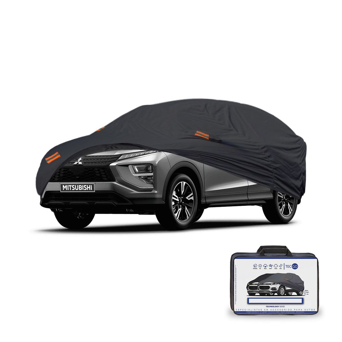 TECGO - PROTECTOR COBERTOR TIPO MITSUBISHI ECLIPSE CROSS GRIS