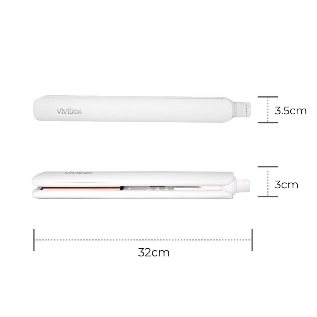 VIVIBOX - Plancha plana para cabello
