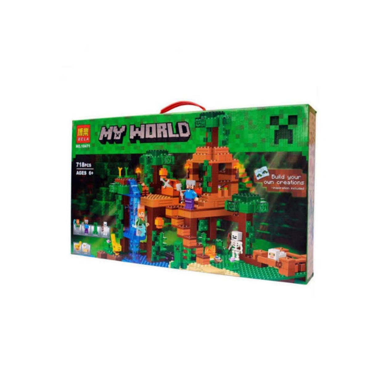 GENERICO - ARMABLE MY WORLD MINECRAFT BELA 10471 718 PCS