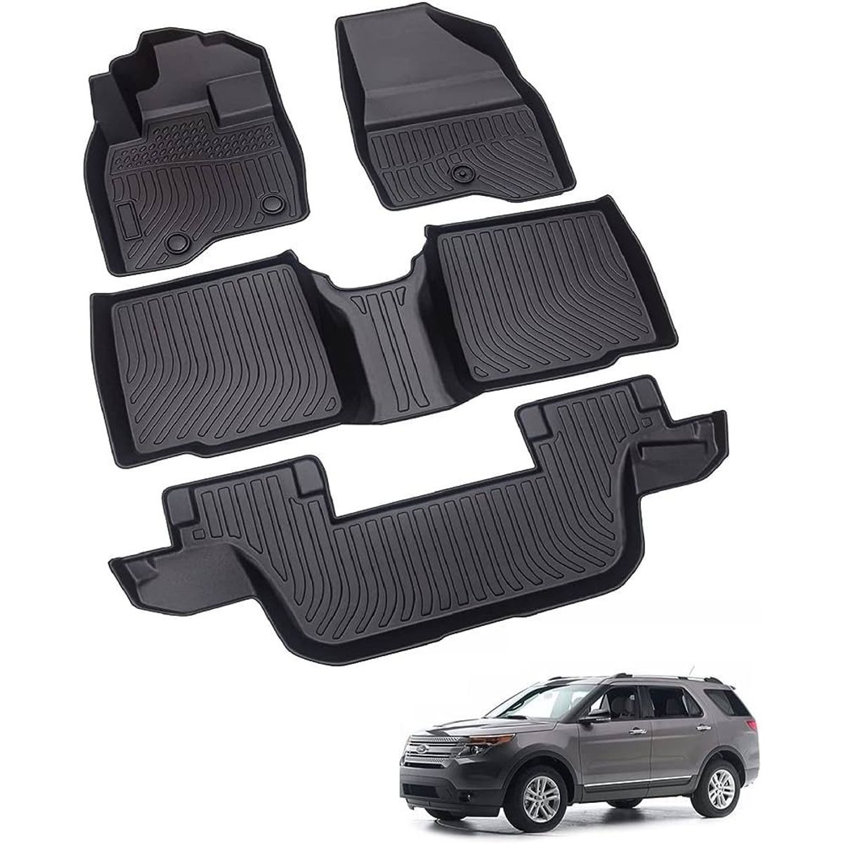 GENERICO - PISOS BANDEJA 3D FORD EXPLORER 2015 2016 2017 2018 2019.