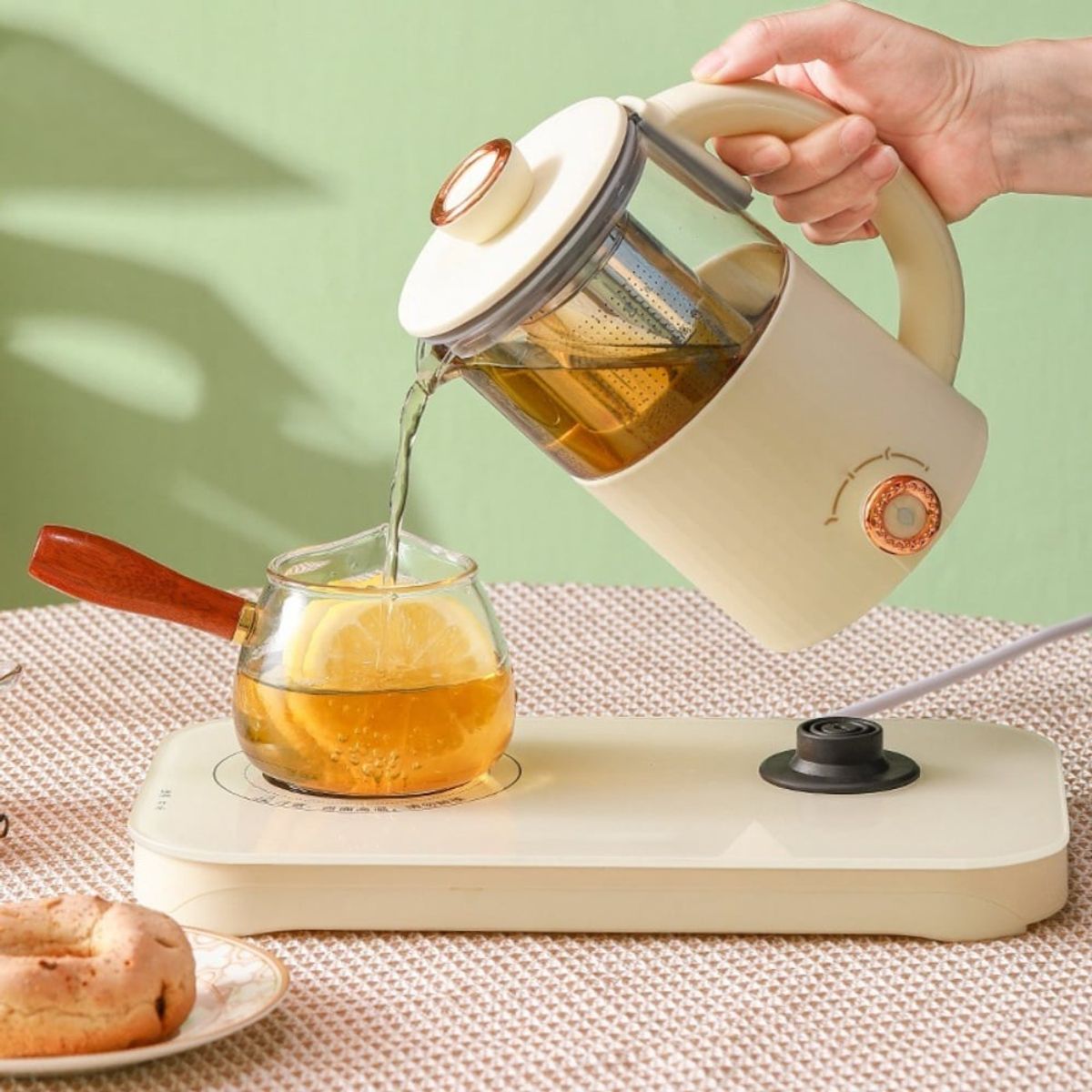 VIVIBOX - Tetera Eléctrica Rápida Y Elegante Con Base