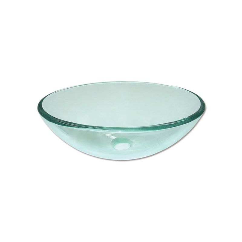 GENERICO - OVALIN BOWL REDONDO DE VIDRIO TRANSLUCIDO 31CM