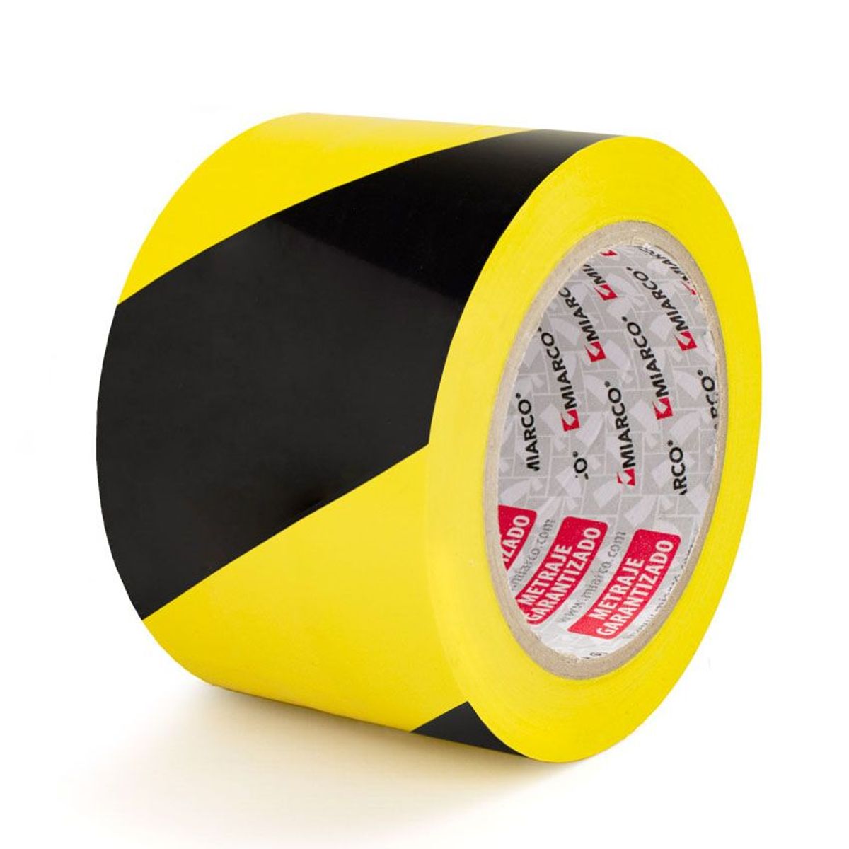 GENERICO - Cinta de Señalización o Delimitadora  Amarillo / Negro 50mm x 33mt  MIARCO
