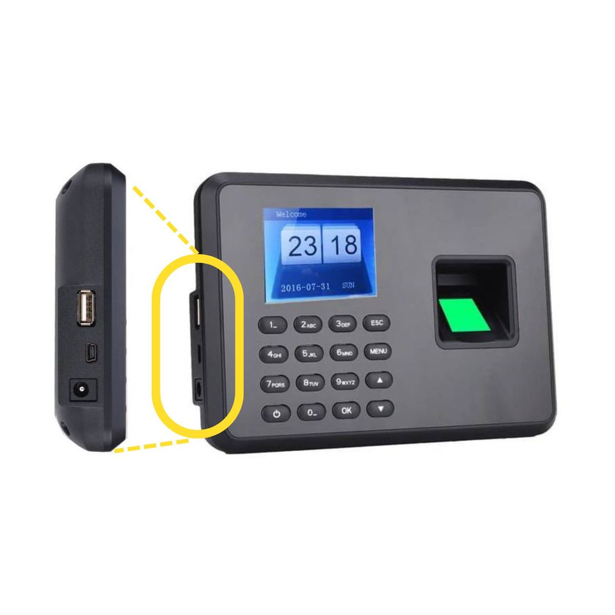 GENERICO - Control de Asistencia Lector de Huellas Digital Control Biométrico