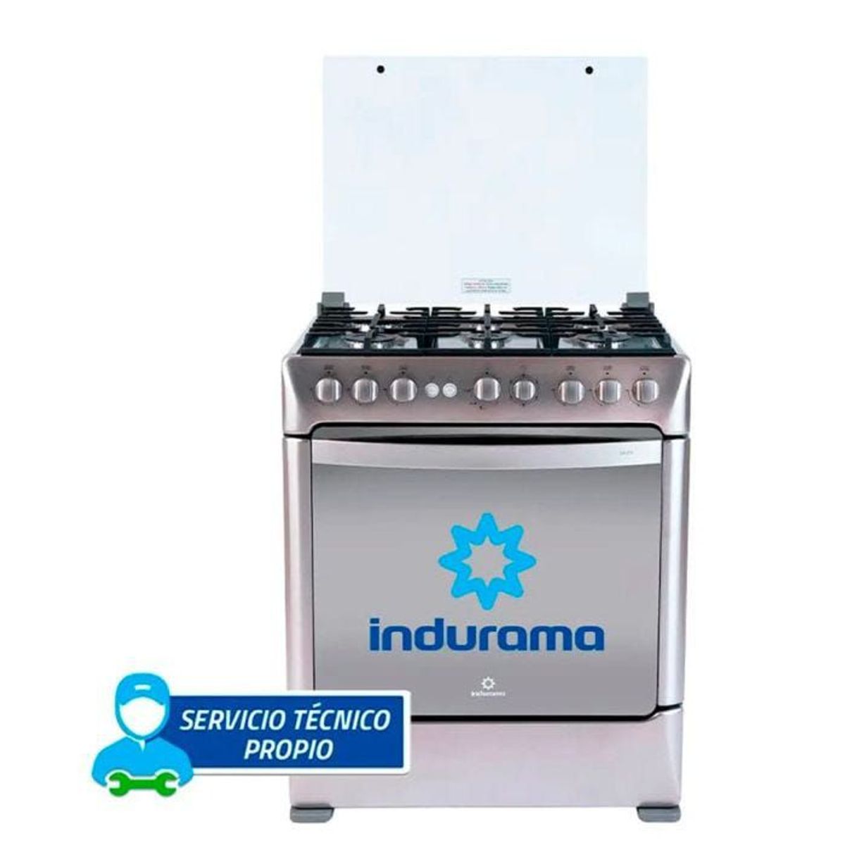 INDURAMA - Cocina Gas Indurama GALICIA ZAFIRO 30" Croma 6 Hornillas
