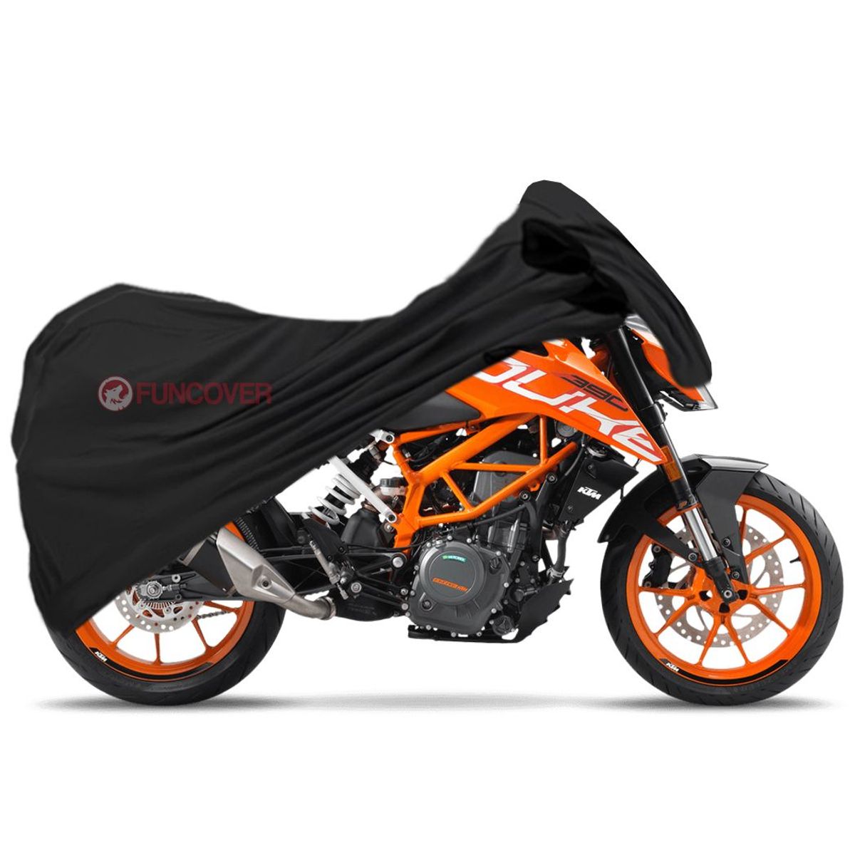 FUNCOVER - Funda Para Moto KTM 390 DUKE Cobertor Impermeable Filtro Uv