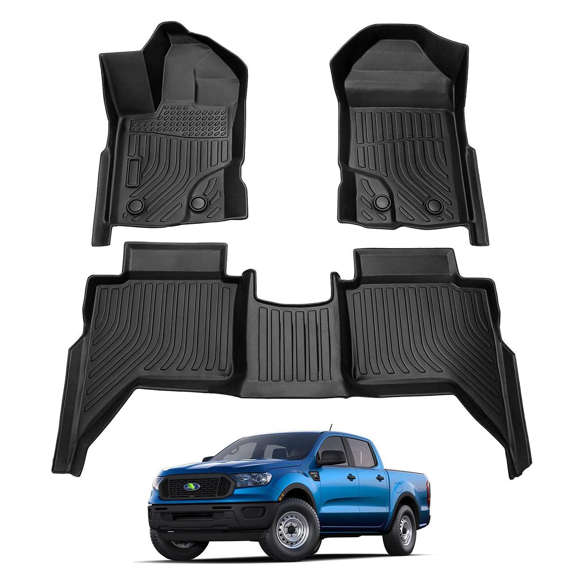 GENERICO - PISOS BANDEJA 3D FORD RANGER 2018 2019 2020 2021 2022 2023