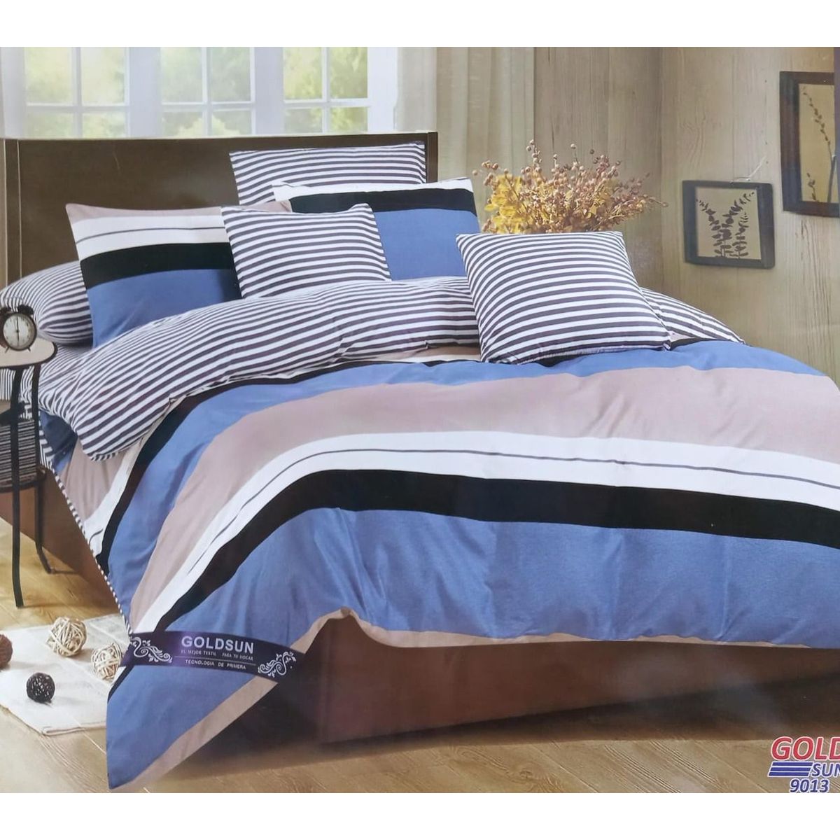 GENERICO - EDREDÓN TELA CON TELA  DOS PLAZAS