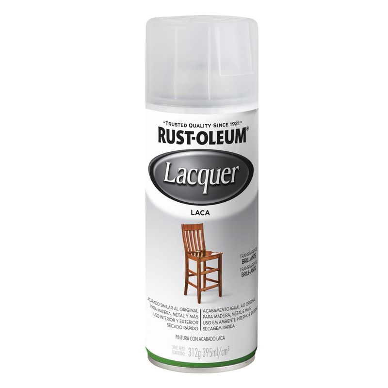 RUST OLEUM - Laca en Spray Transparente Brillante