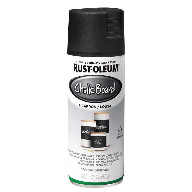 RUST OLEUM - Pintura Pizarra en Spray Negro Mate