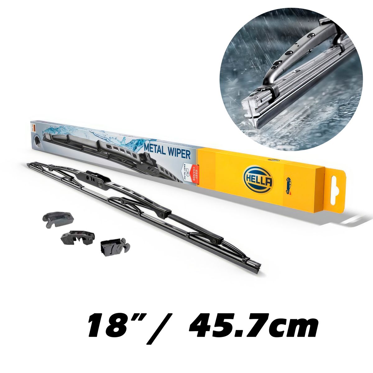 HELLA - Limpiaparabrisas Hella Wiper 18 45CM Metal 1 Par