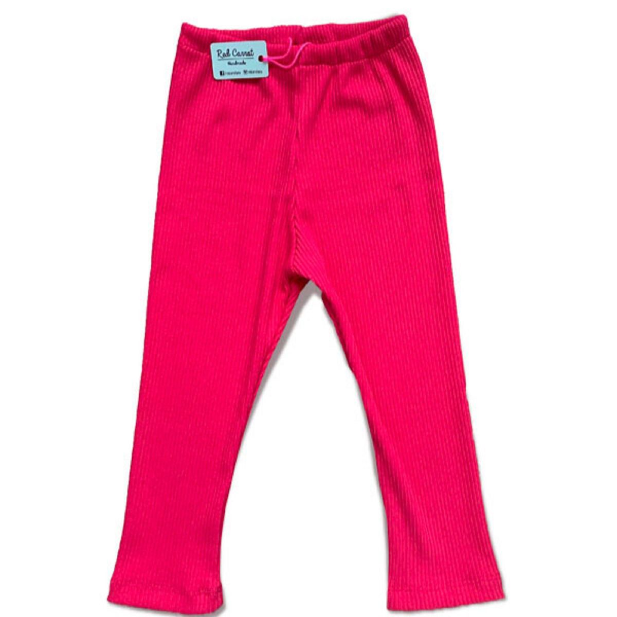 RED CARROT - Pantalon de algodon fucsia