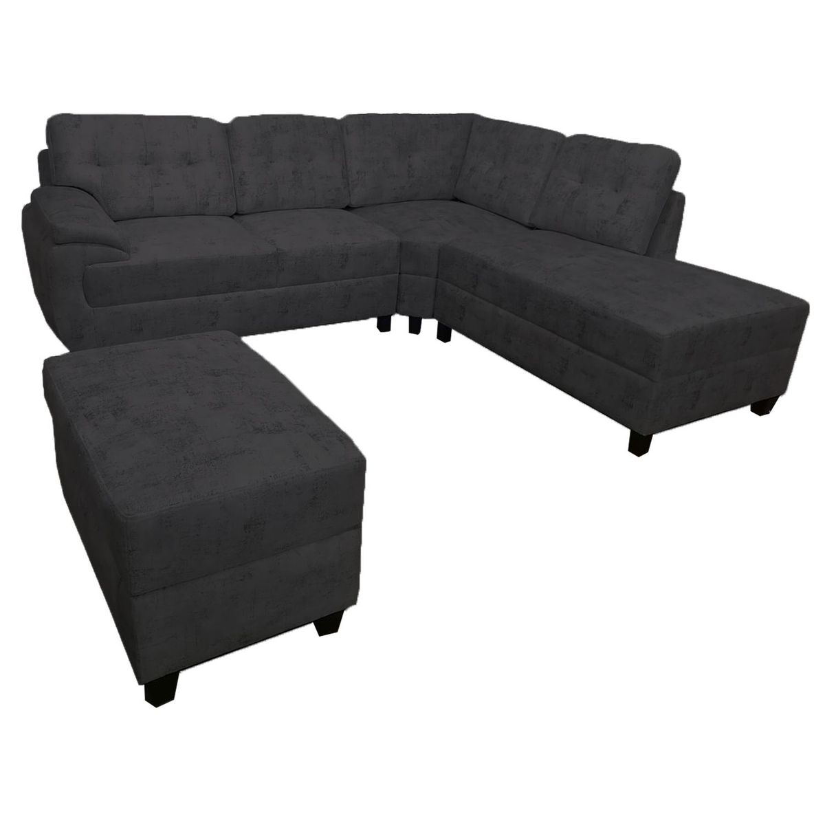 HOME PREMIUM - ESQUINERO  BANQUETA ISLA GRIS OSCURO