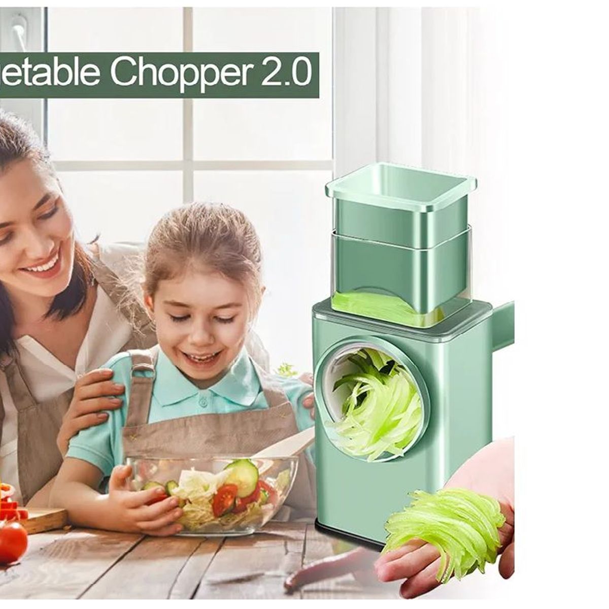 GENERICO - Cortador Rayador Multifuncional de verduras Frutas  3 en 1