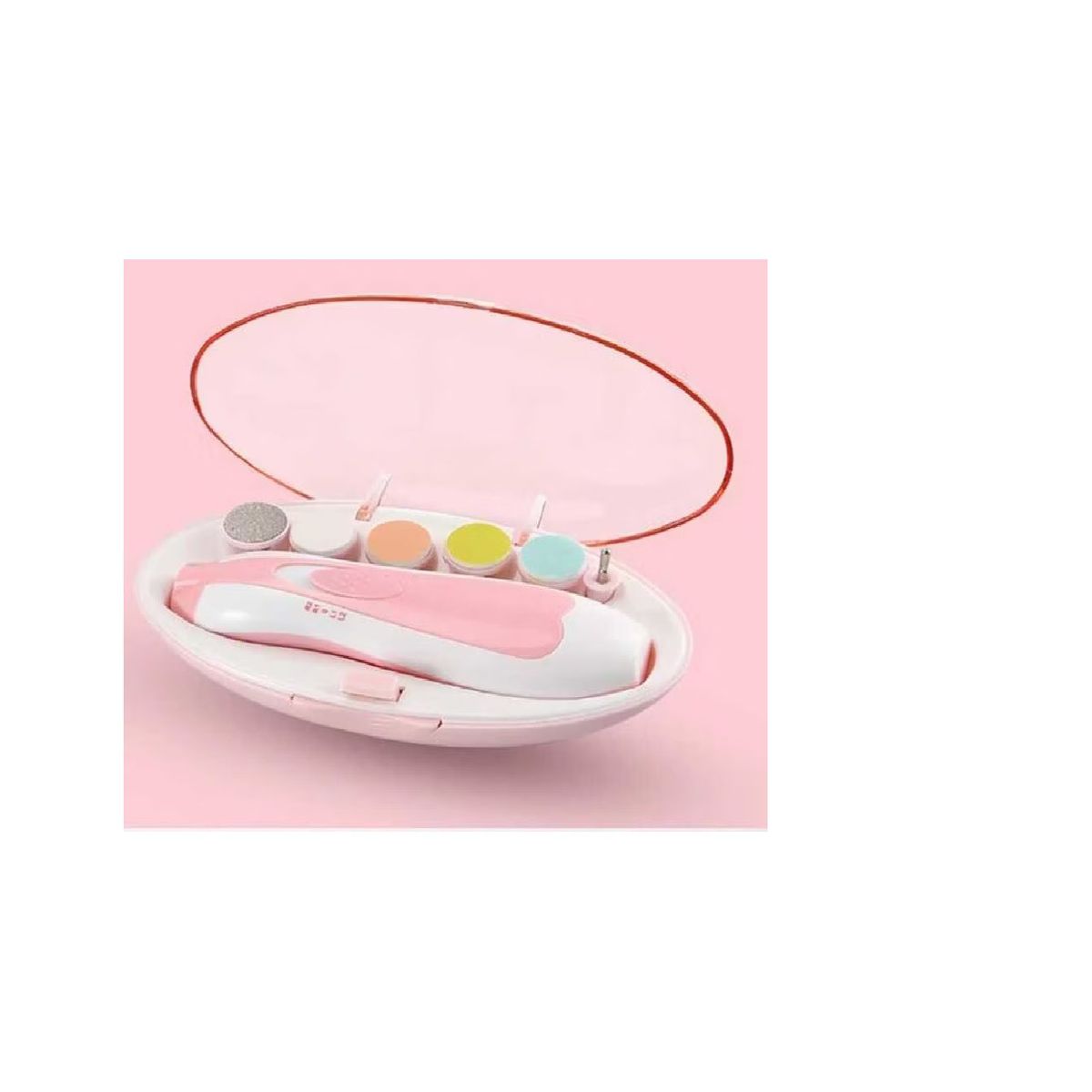 GENERICO - Corta Úñas Pulidor Manos Pies 6 Limas Electrico Para Bebe