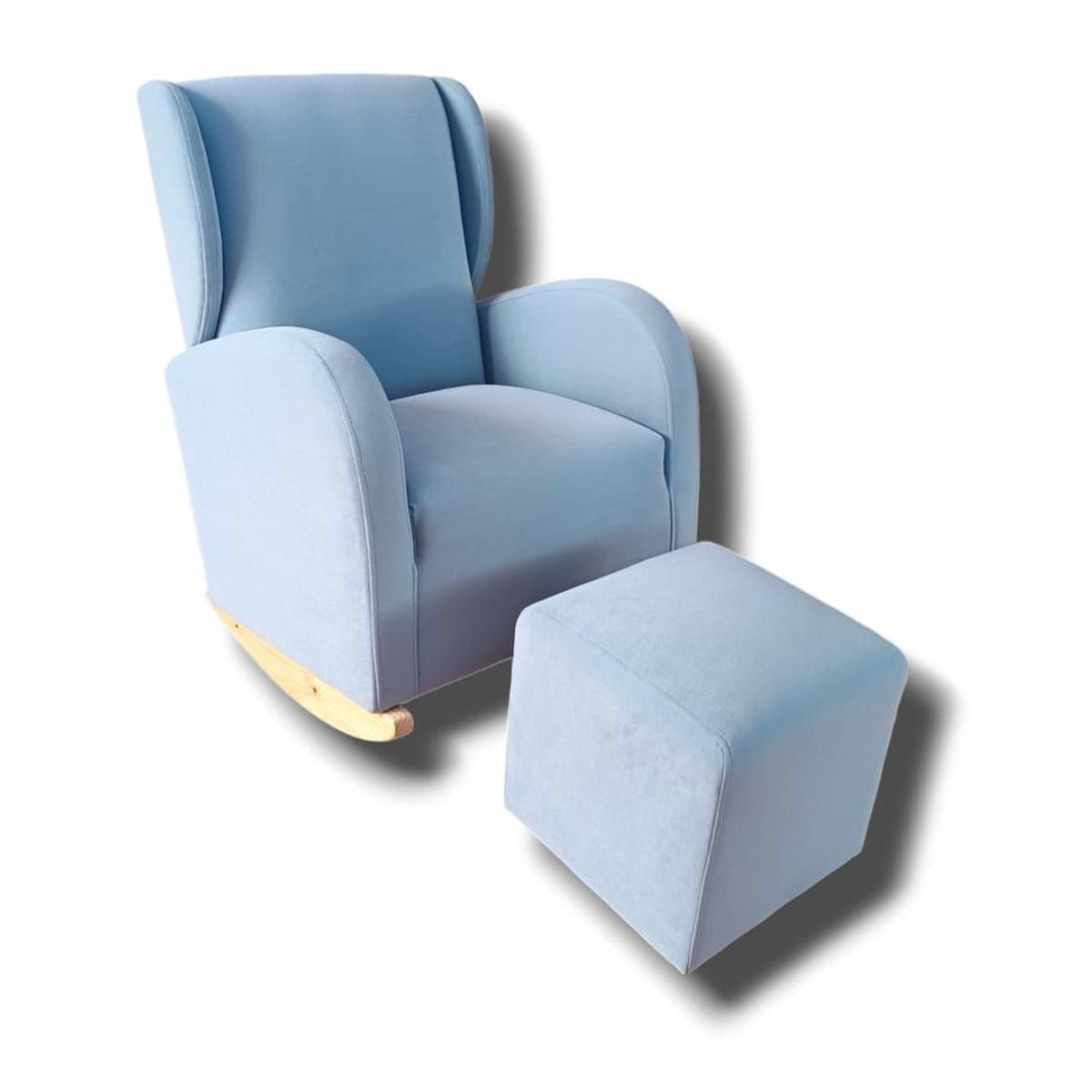 NO LOGO - Mecedora de Lactancia Antifluido OREJON color CIELO