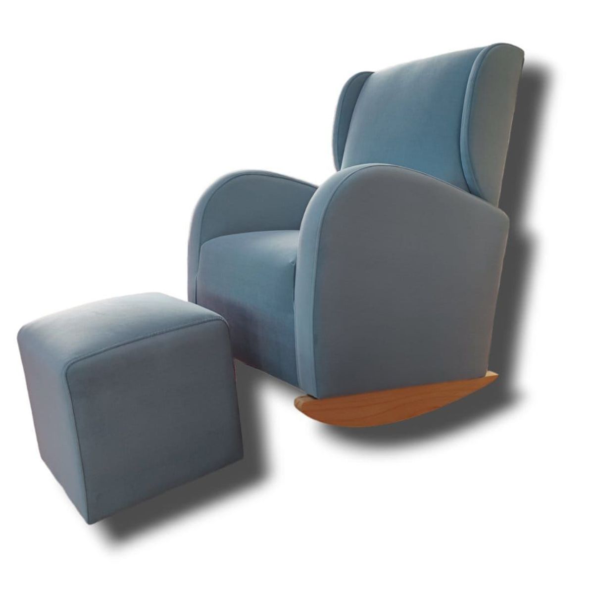 NO LOGO - Mecedora de Lactancia Antifluido OREJON color CIELO