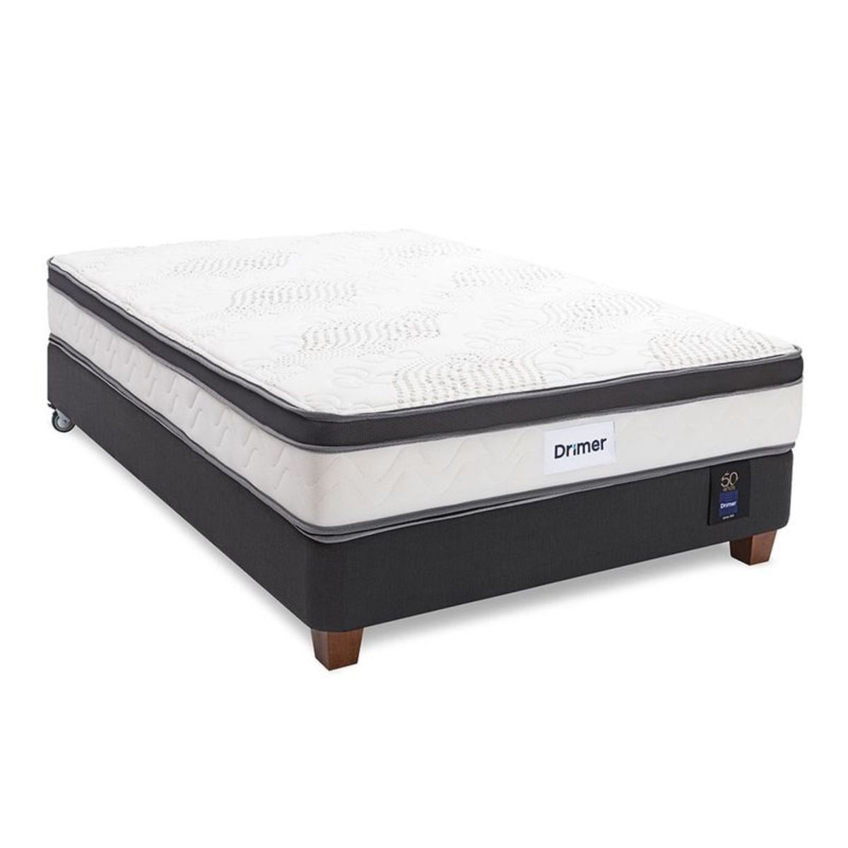 DRIMER - Cama Americana Pocket Aero Látex 2 Plazas