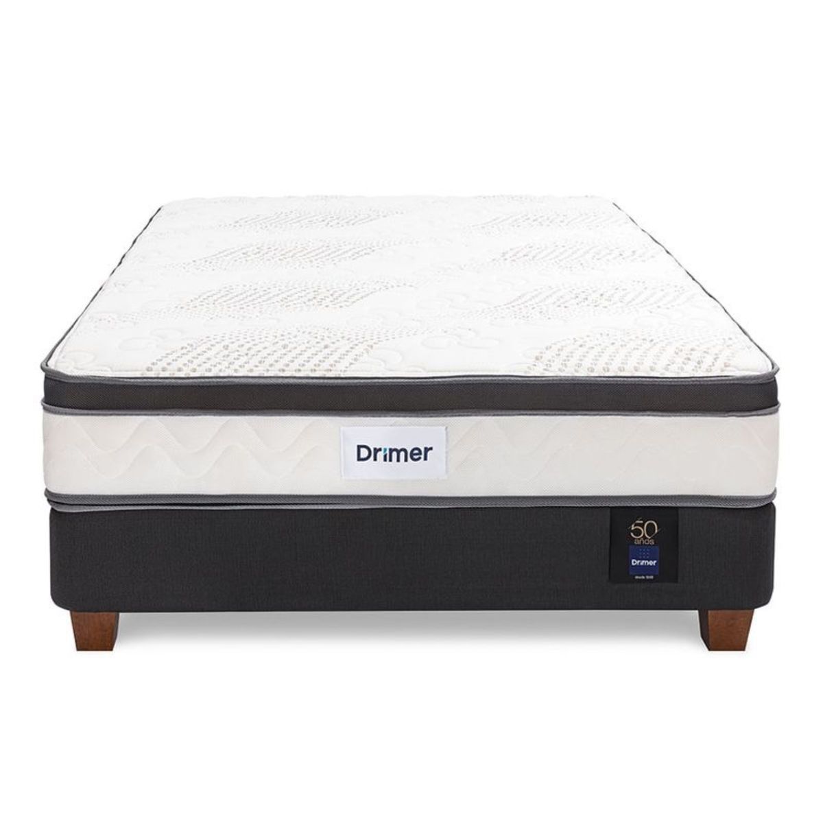 DRIMER - Cama Americana Pocket Aero Látex 2 Plazas