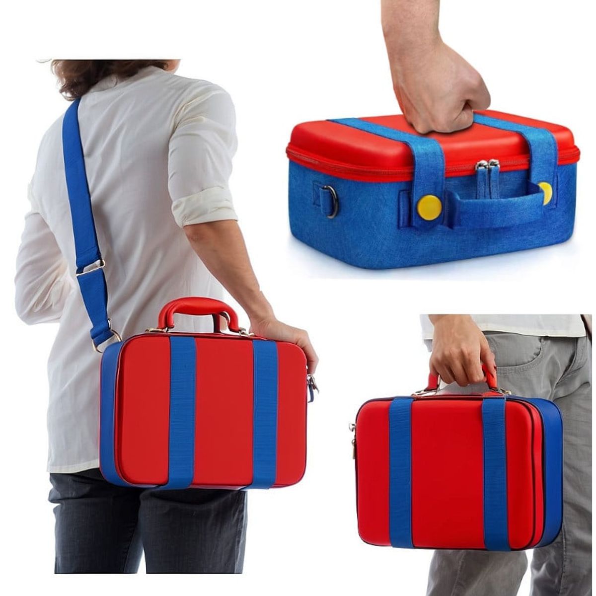 GENERICO - Maletin Viajero p Nintendo Switch Oled Lite Porta Accesorios