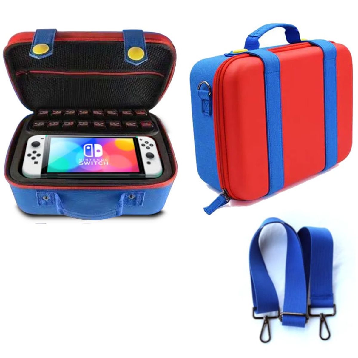 GENERICO - Maletin Viajero p Nintendo Switch Oled Lite Porta Accesorios