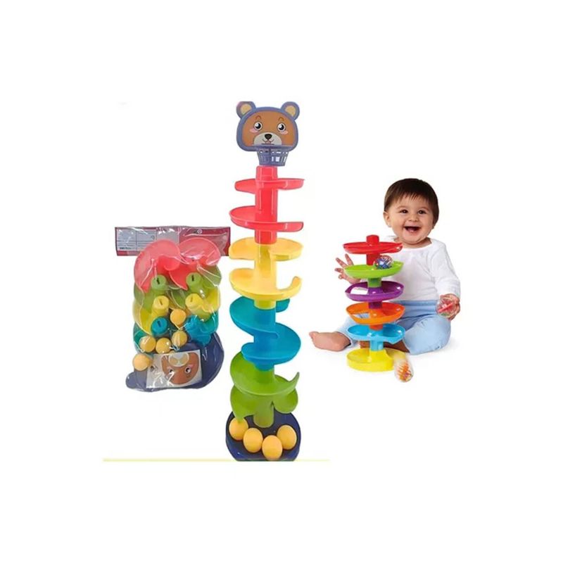 GENERICO - Juego didactico interactivo - Tobogán pelota - 9 pisos