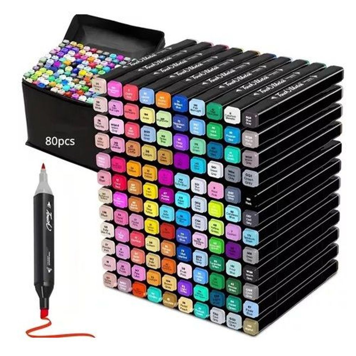 GENERICO - Plumones Artísticos 80 Unid Doble Punta Lettering Mandalas