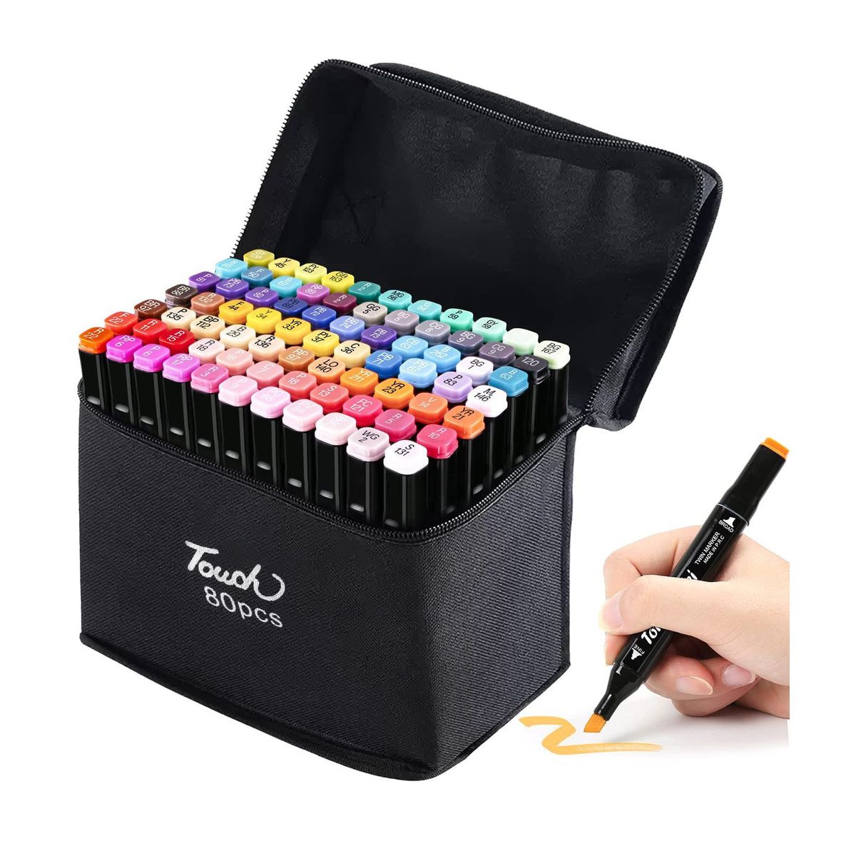 GENERICO - Plumones Artísticos 80 Unid Doble Punta Lettering Mandalas