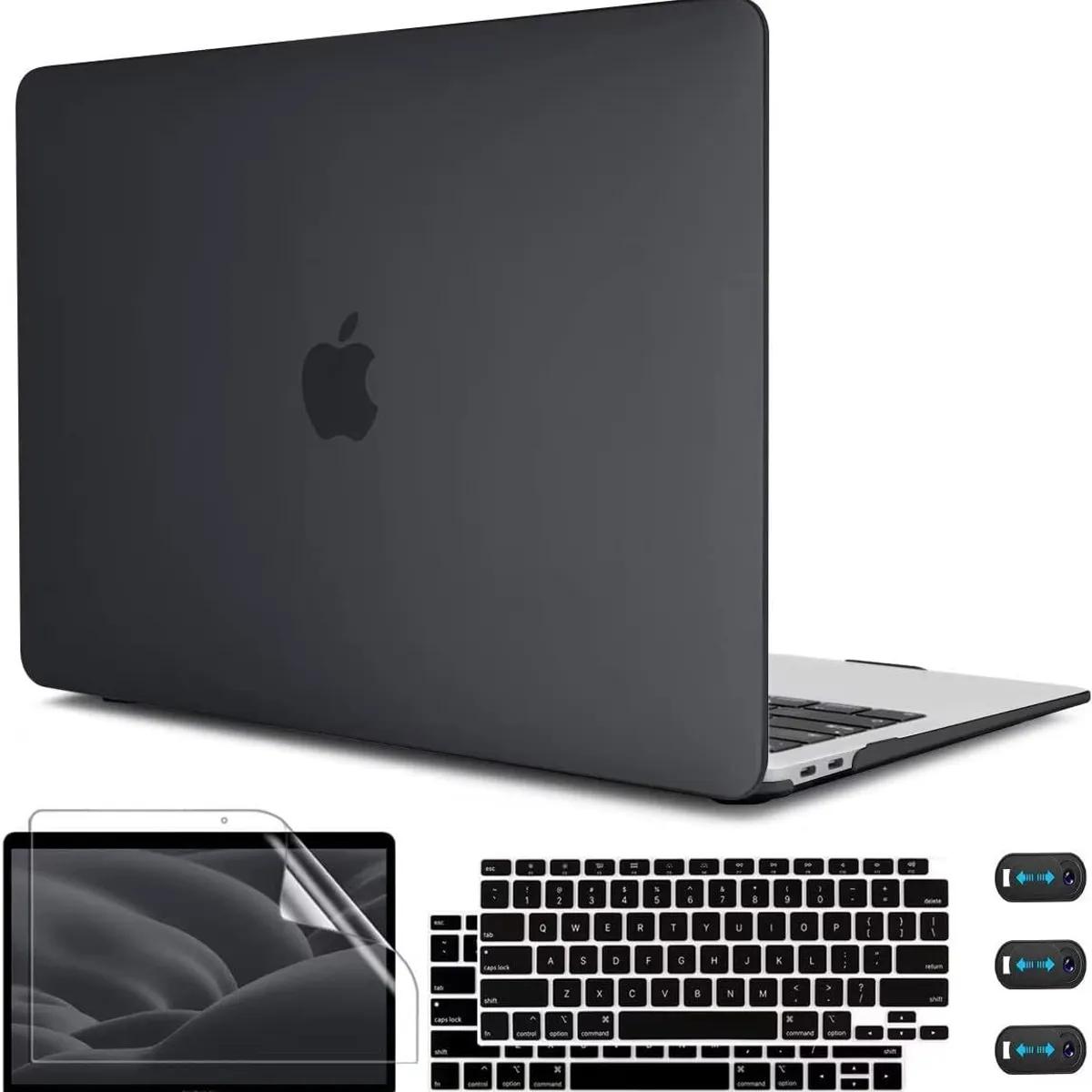 GENERICO - case + mica + cobertor teclado Macbook Air 13 M1 A2337 A2179 A1932