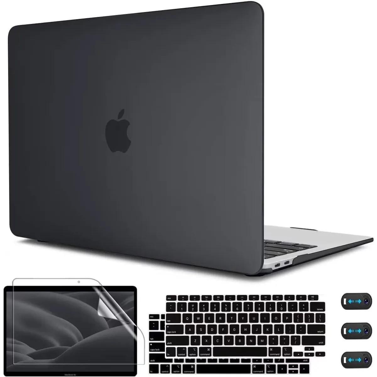 GENERICO - case + mica + cobertor teclado Macbook Air 13 M1 A2337 A2179 A1932