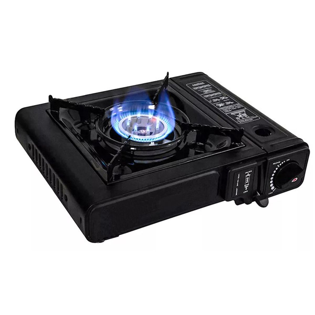 GENERICO - cocina a gas portatil 1 hornilla 2 en 1 picnic camping.