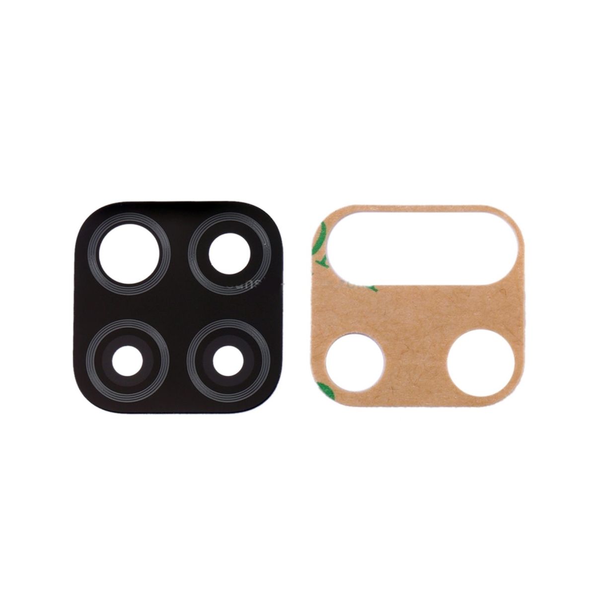 GENERICO - Repuesto Vidrio Camara Trasera HUAWEI P40 LITE - Negro