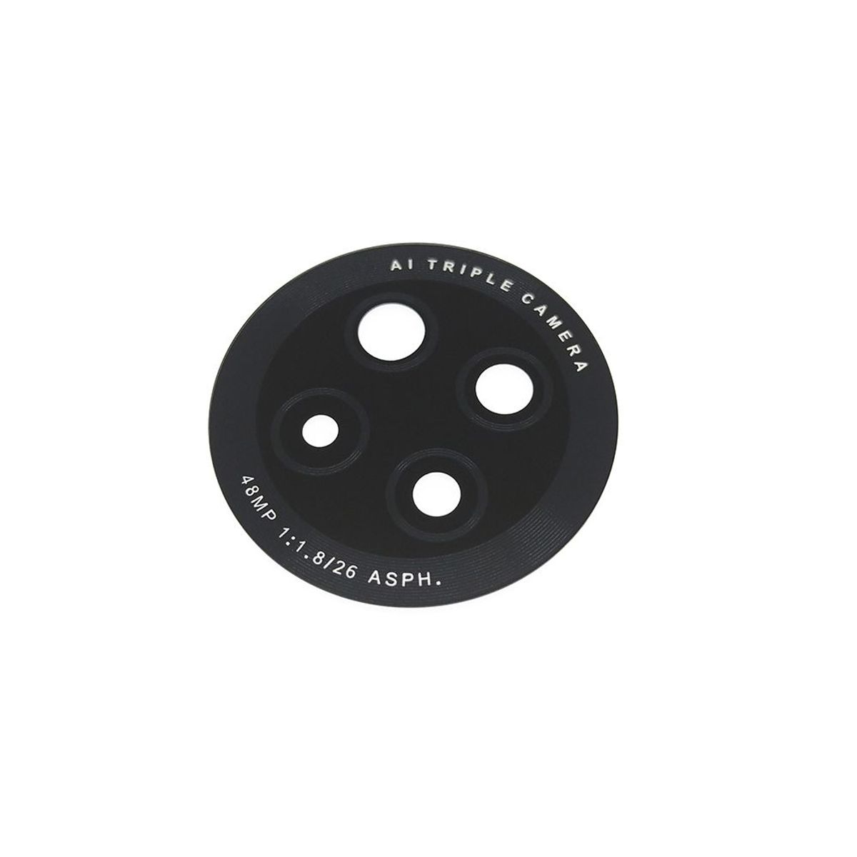 GENERICO - Repuesto Vidrio Camara Trasera HUAWEI Y9A - Negro