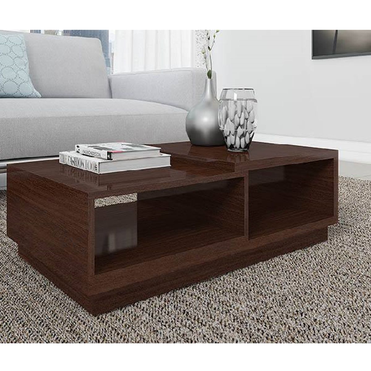 GENERICO - MESA DE CENTRO KAI - LA CASA DEL MUEBLERO - CHOCOLATE