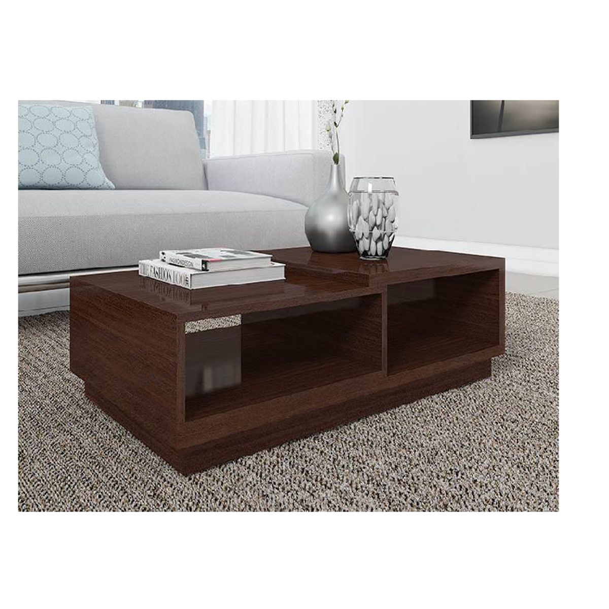 GENERICO - MESA DE CENTRO KAI - LA CASA DEL MUEBLERO - CHOCOLATE