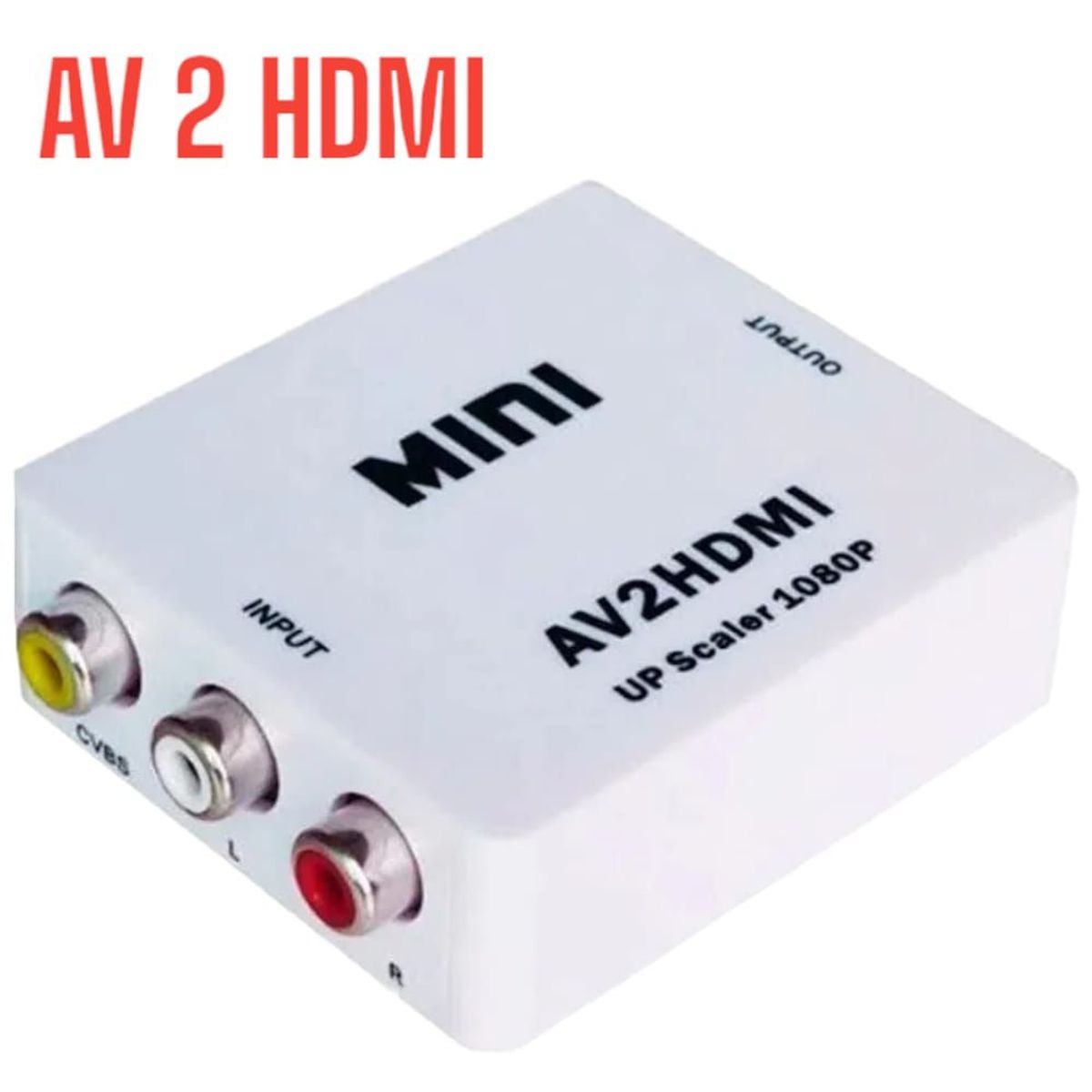 OEM - Convertidor RCA a HDMI Video Full HD AV2HDMI Entrada AV Salida HDMI