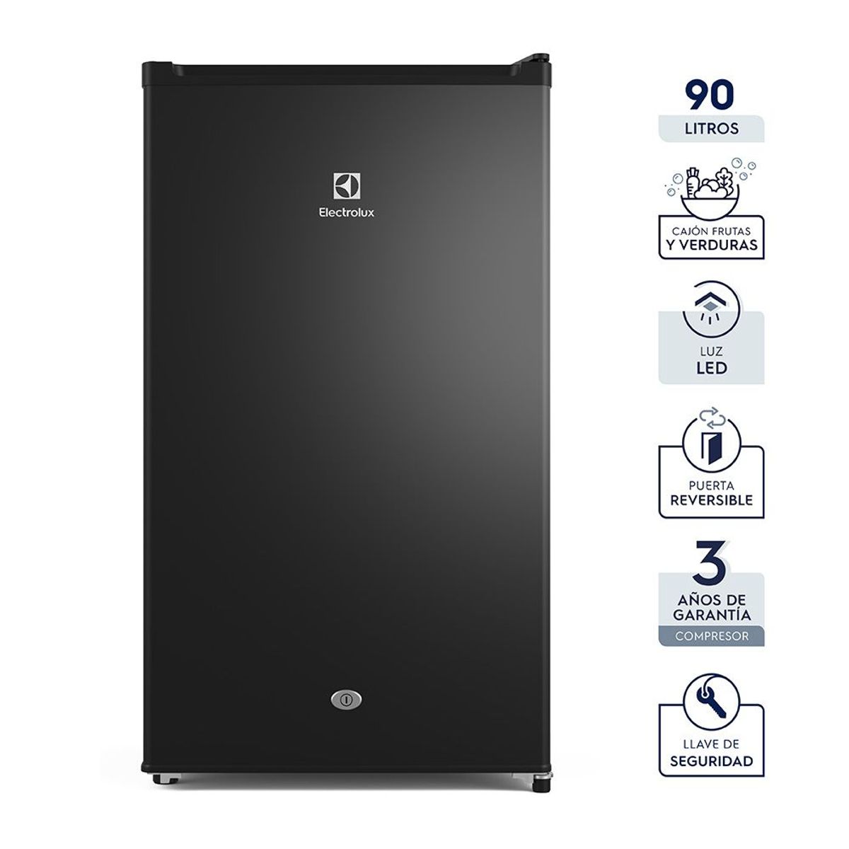 ELECTROLUX - Frigobar Electrolux Frost One Door 90L ERD090G2HWB Negro