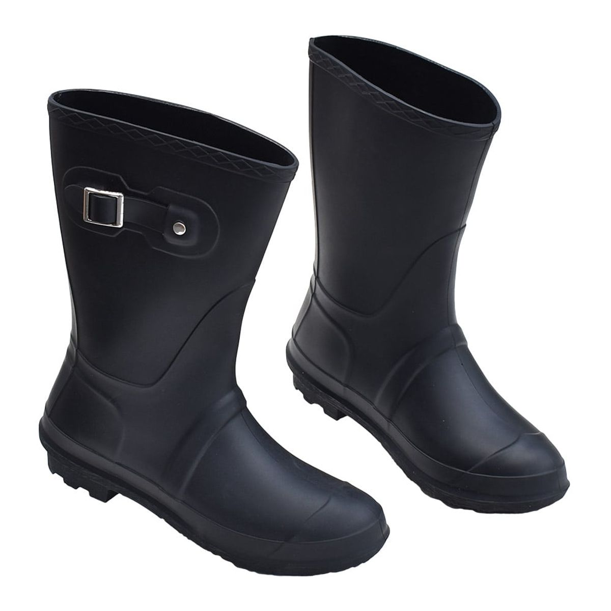 GENERICO - BOTAS DE LLUVIA HOUSTON CORTAS NEGRO TALLAS 37 A LA 41