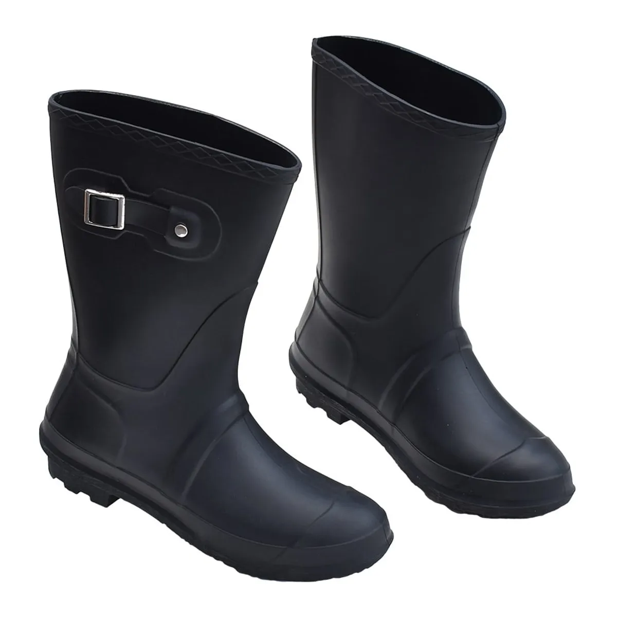 GENERICO - BOTAS DE LLUVIA HOUSTON CORTAS NEGRO TALLAS 37 A LA 41