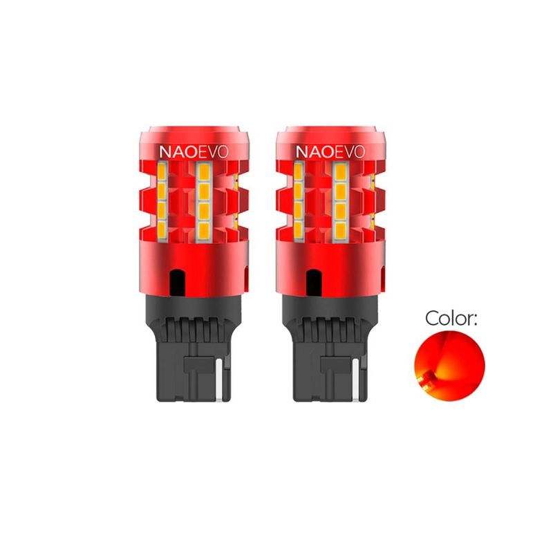 NAOEVO - Led Señal T20 CANBUS 7440 Luz Roja 2500LM NAOEVO