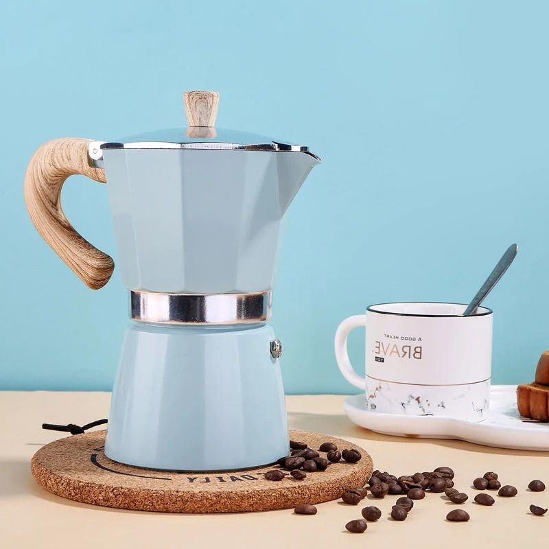 GENERICO - Cafetera moka italiana vintage 6 tz